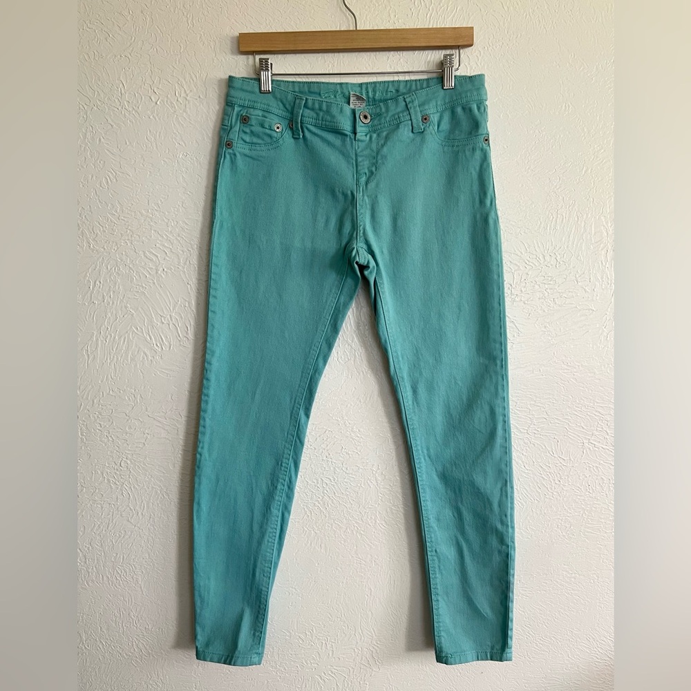3/$12 Teal Spring Summer Strech Jean Pants Modern Fit Size XL